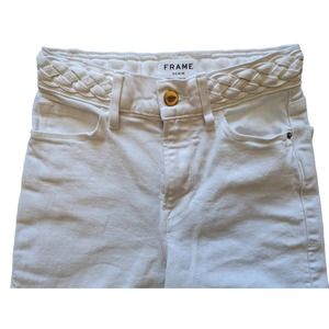 FRAME Le Palazzo High Waist Wide Leg Cropped Jeans Size 24